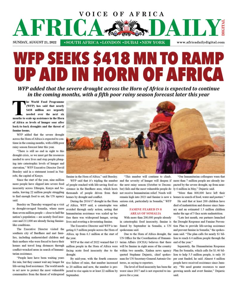 AFRICA DD – August 21, 2022