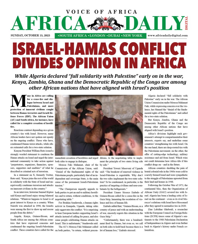 AFRICA DD – OCT 15, 2023