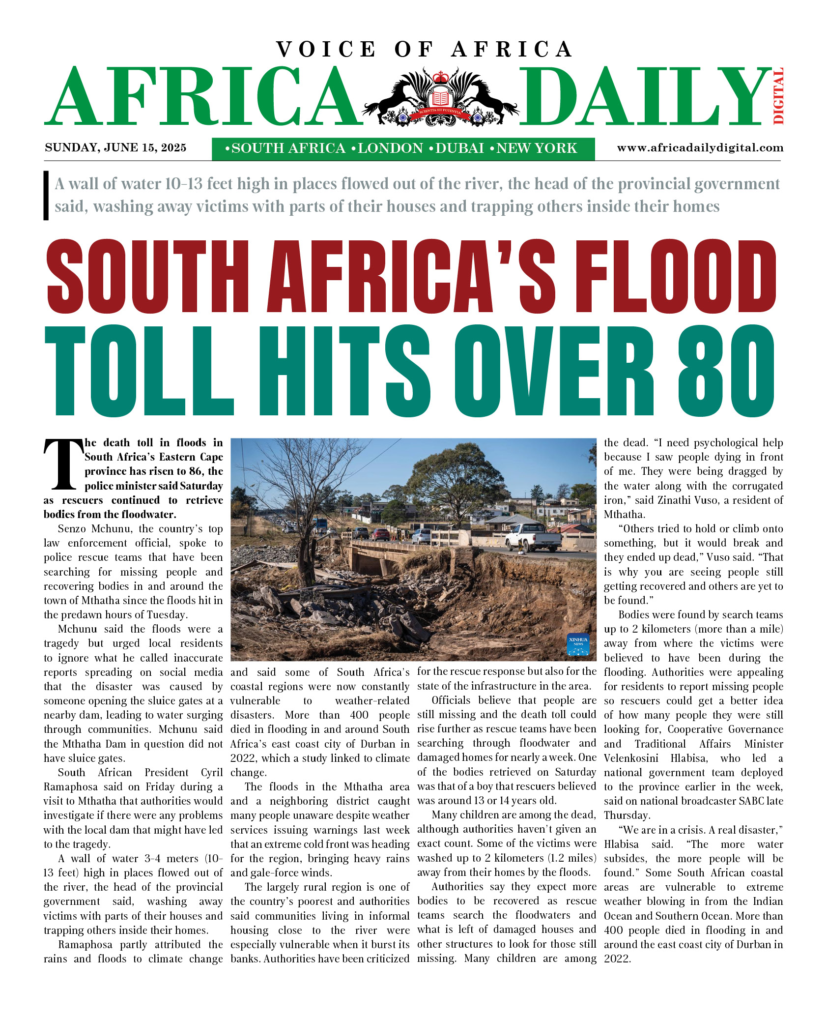 AFRICA DD – JUNE 15, 2025