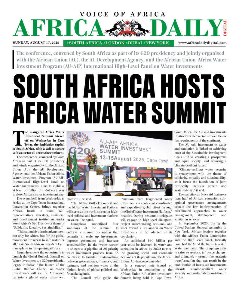 AFRICA DD – AUG 17, 2025