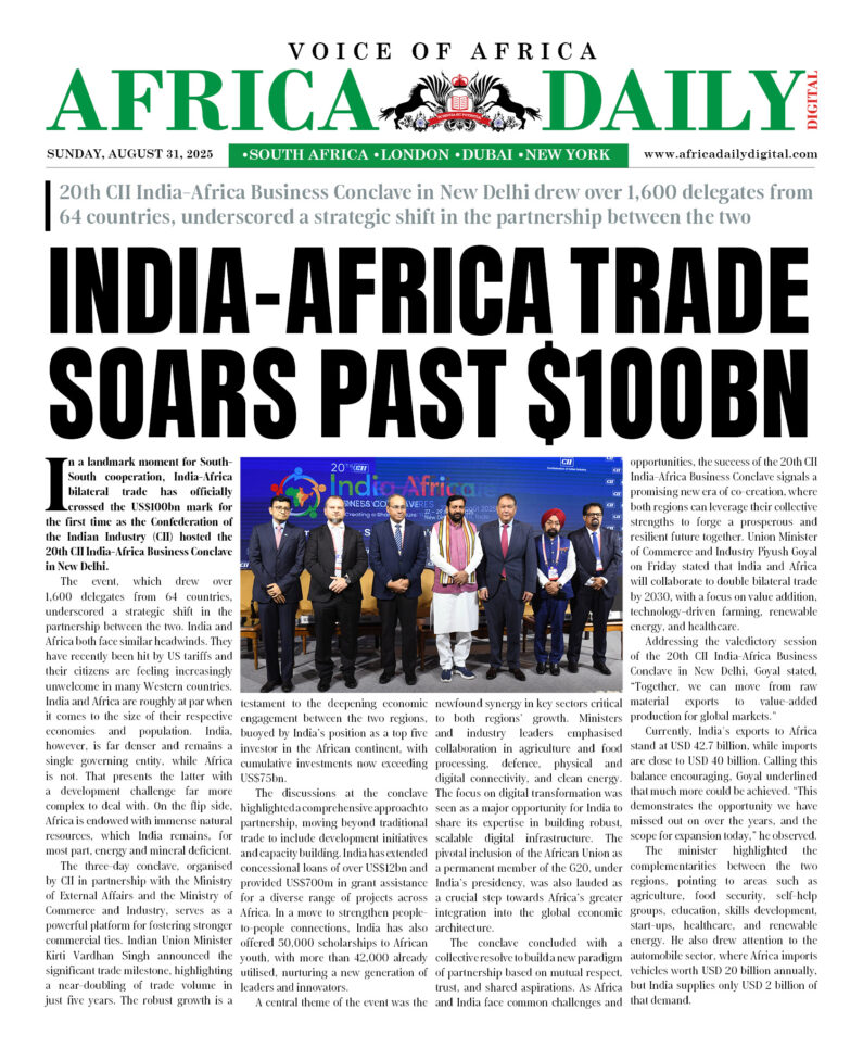 AFRICA DD – AUG 31, 2025