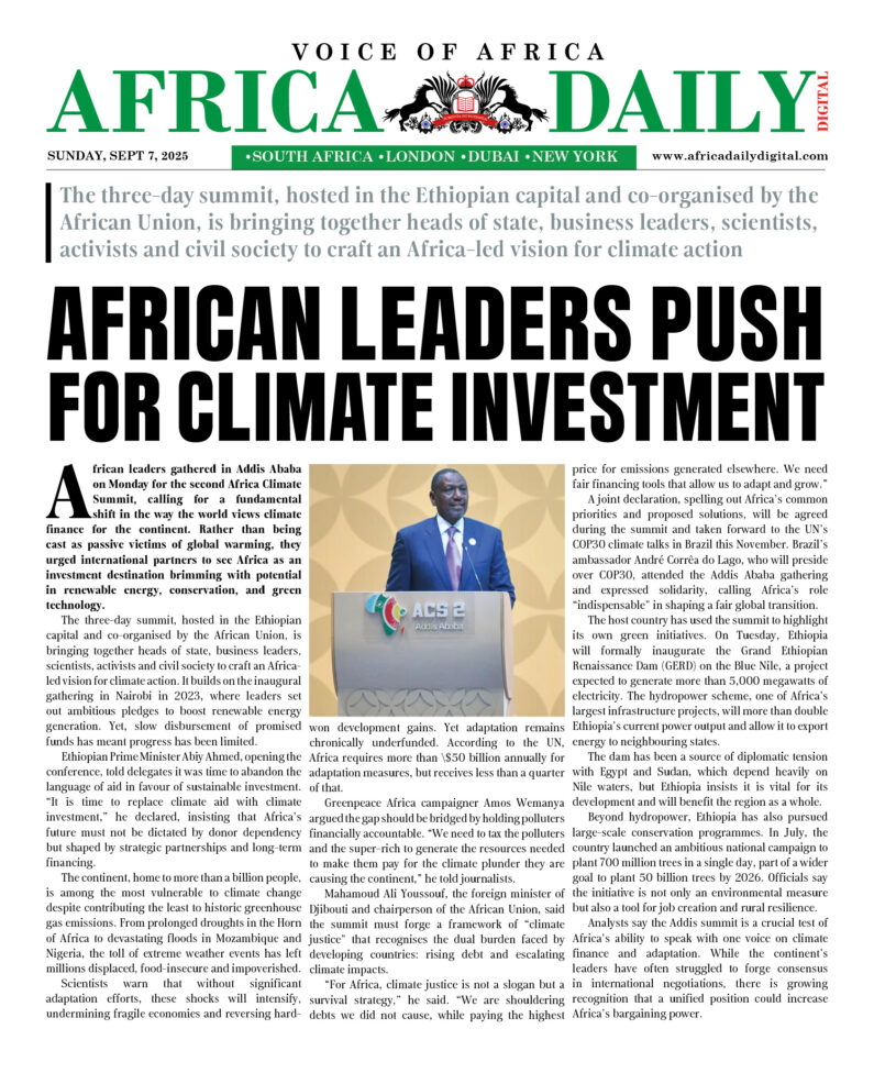 AFRICA DD – SEP 7, 2025